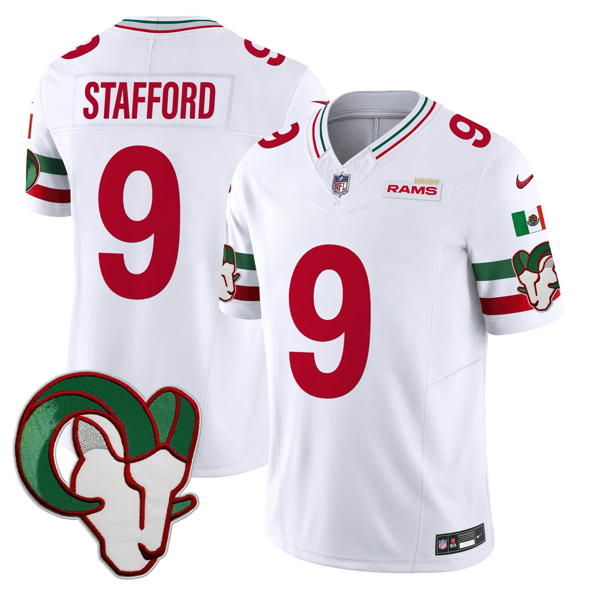 Men Los Angeles Rams #9 Stafford White 2024 Nike Mexico Vapor Limited NFL Jersey->indianapolis colts->NFL Jersey